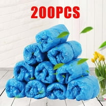 Windfall 200Pcs Shoe Covers Disposable Non Slip Thick Heavy Duty Booties For Shoes Covers For Indoors - Waterproof Shoe Booties Non Slip - Rain Boot Covers Double Rubber & Durable