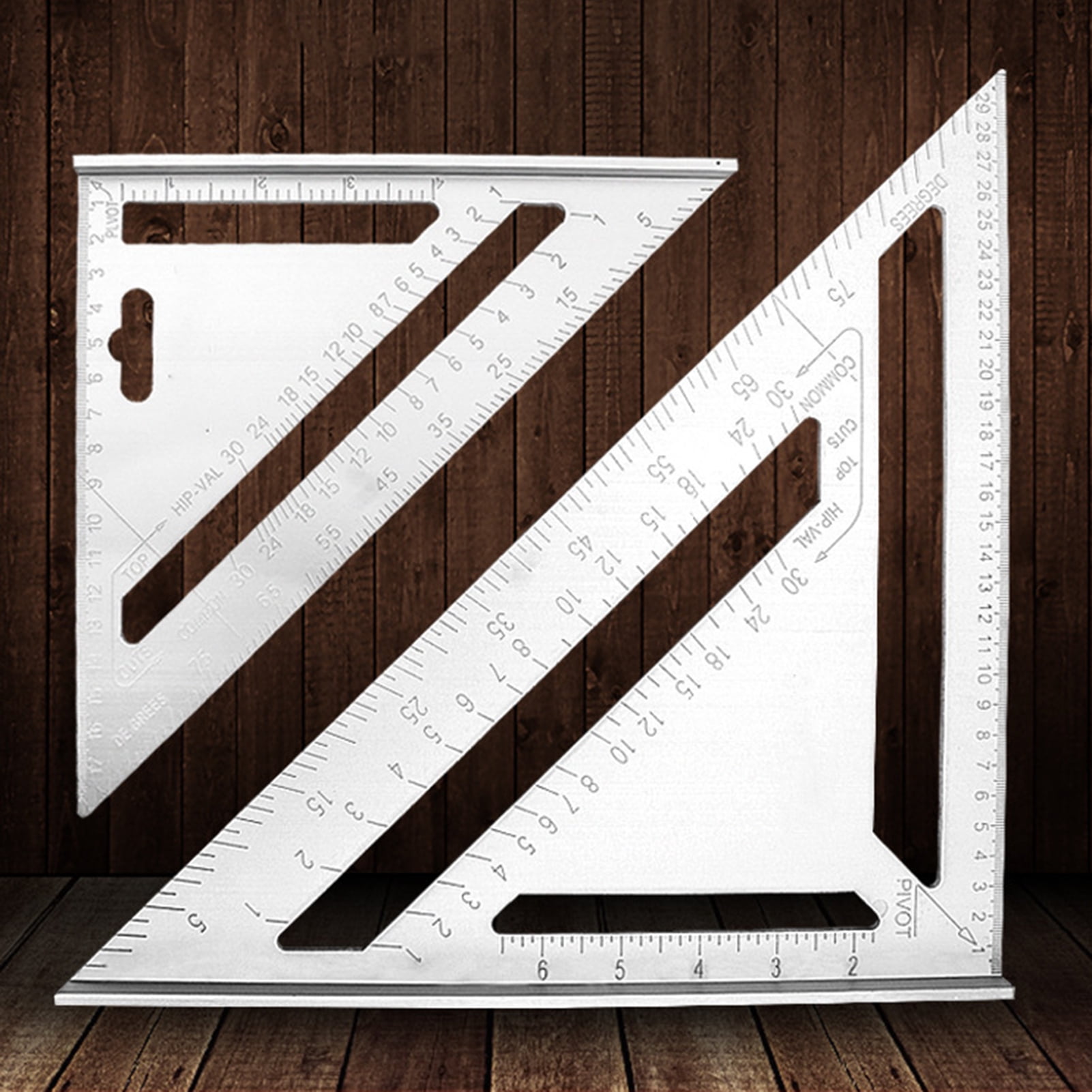 Windfall 200mm Thicken Aluminum Alloy 45 Degree Triangle Ruler ...