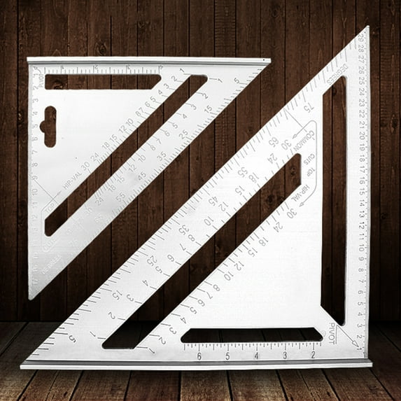 Windfall 200mm Thicken Aluminum Alloy 45 Degree Triangle Ruler Protractor Measuring Tool