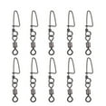 thumbnail image 1 of Windfall 30Pcs 8 Shape Fishing Barrel Bearing Rolling Swivel Ring Connector Fish Tackle, 1 of 7