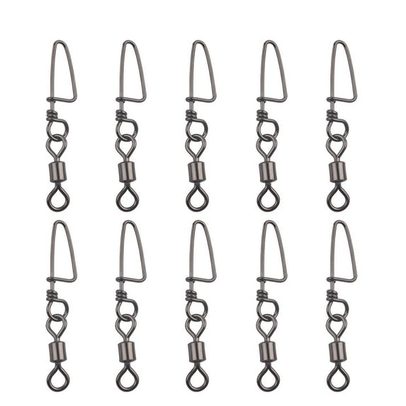 Windfall 30Pcs 8 Shape Fishing Barrel Bearing Rolling Swivel Ring Connector Fish Tackle