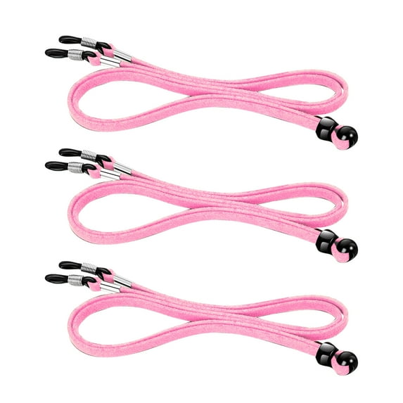 Windfall 3PCS Faux Leather Adjustable Eyeglass Straps for Men and Women's,Anti-Slip Eyeglass Chains Lanyard,for Most Sunglasses,Daily Glasses,Sports and Outdoor Activities