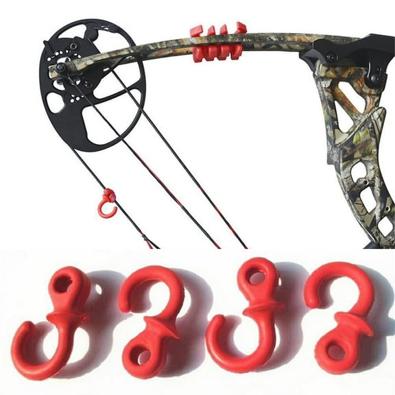 Windfall 4Pcs Archery Bow String Stabilizer Monkey Tail Silencer Bowstring Damper Set