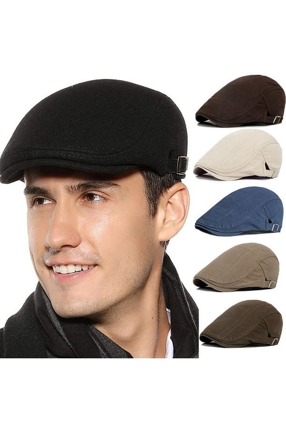 Adjustable Beret Hat Keep Warm Lightweight British Style Gentleman Men Berets for Travel