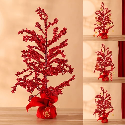 Windfall Artificial Tree Statue Good Blessing Simulation Lightweight Getting Rich Money Tree Ornament with Hanging Coins Healing Decor Desktop Ornament for Wealth Good Luck
