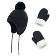 thumbnail image 1 of Windfall Baby Beanie Hat for Winter with Earfalp Cute Kids Toddler Girls Boys Warm Knit Cap 1-3Years, 1 of 2