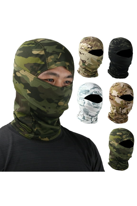 Camouflage Outdoor Cycling Hunting Hood Protection Balaclava Head Face Cover