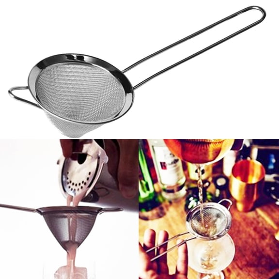 Windfall Cone Shape Fine Mesh Strainer Professional Super Fine Mesh Strainer with Strengthened Non Slip Handles for Sifting Flour Noodle Icing Sugar Coffee Juice Tea