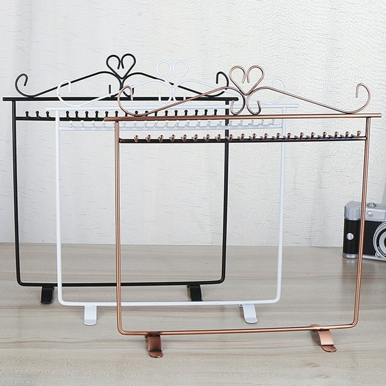 Hand Crafted Necklace Rack - Rich, Beautifully Aged Jet Black Necklace  Organizer, Necklace Hanger, Display Rack by Modern Vintage Art
