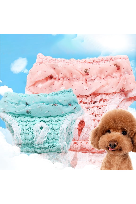 Female Dog Diapers, Reusable Washable Pet Cover Up Sanitary Pants, for Small Medium Female Girl Dogs Puppy
