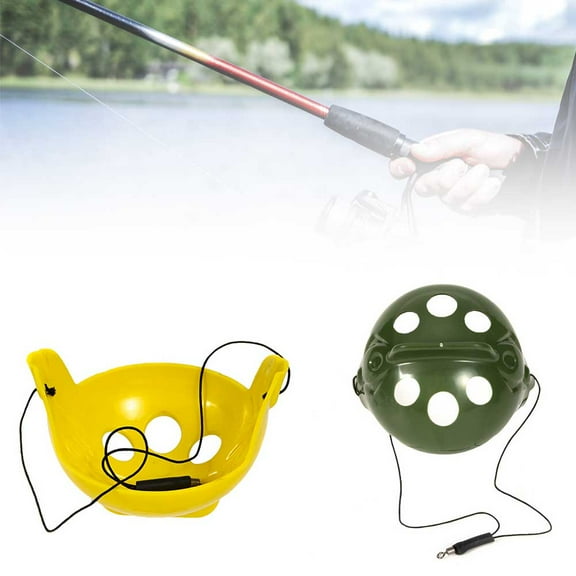 Windfall Fishing Bait Holder, Carp Fishing Large Pellet Feeder Float Throwing Bait Cage Holder Tackle Tool
