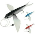 thumbnail image 1 of Windfall Fishing Lure Seawater Fishing Bait Flying Fish Lure Boat Trolling Tuna Mackerel Soft Baits Soft Lure Fishing Tackle, 1Pc Fishing Lure(with/without Hook), 1 of 6
