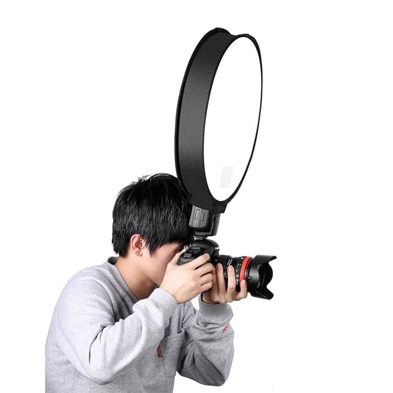 Windfall Flash Diffuser 30/40cm Universal On camera Round Photography Flash Diffuser Reflector Soft Box