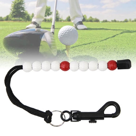 Windfall Golf Bead Counter, Pro Golf Plastic Bead Counter Strokes Score Count Training Scorer with Clip