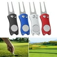 thumbnail image 1 of Windfall Golf Divot Repair Tool Foldable Pop up Button Stainless Steel & Detachable Golf Ball Marker, 1 of 7