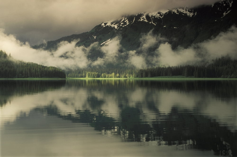 Windfall Harbor Offers A Quiet Anchorage Off Admirality Island The Alexander Archipelago Southeast Alaska Canvas Art - Ron Sanford Design Pics (34 x 22)