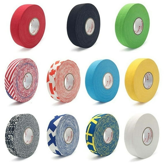 Windfall Ice Hockey Bar Tape, Ice Hockey Bar Badminton Handle Bike Grip Handlebar Anti-slip Cloth Sticky Tape for Sports and Gym Equipment