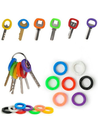 300 Pcs Color Plastic Pp Key Plastic Keychain Heavy Duty Keychain