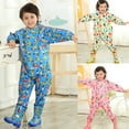 thumbnail image 1 of Windfall Kids Rainsuit Waterproof Jumpsuit Coverall Raincoat Rainwear All-in-One Suit Cartoon Raincoat Kids Children Jumpsuit Rainwear Boy Girl Waterproof Poncho, 1 of 2
