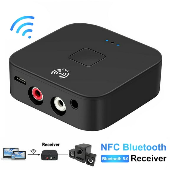 Windfall NFC Bluetooth Receiver Wireless Bluetooth 5 0 3 5mm Jack Receiver Aux NFC to 2 RCA Audio Stereo Adapter