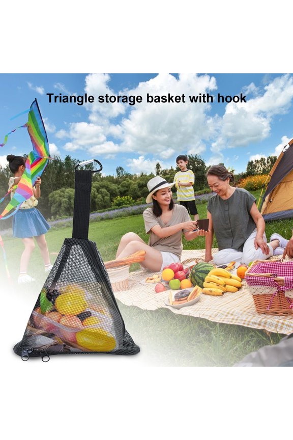 Outdoor Camping Drying Net Drying Rack Net Folding Triangle Mesh ing Drying Net, Indoor Home Kitchen Storage Grocery Bags Fruits Drink Net