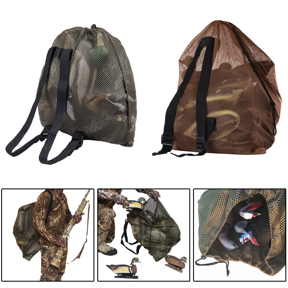 Windfall Outdoor Duck Gooses Mesh Luring Decoy Shoulders Bag Drawstring ...