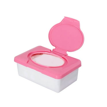 Windfall Portable Wet Wipe Travel Cases Napkin Tissue Paper Storage Box Plastic Wipes Dispenser Case Baby Wipes Holder Refillable Container with Buckle Lid for Home Car Office