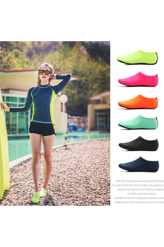 Scuba Socks, Summer Beach Diving Sport Scuba Socks Barefoot Protector Skin Shoes - Wear-Resistant, Non-Slip, Breathable