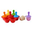 thumbnail image 1 of Windfall Silicone Popsicle Mold Ice Pop Molds for Kids Baby Popsicle Molds Maker Mini 7-Cavity Egg Bite Mold Reusable Baby Food Storage Container, 1 of 7