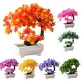 thumbnail image 1 of Windfall Simulation Fake Potted Bonsai Tree Artificial Plant Desk Ornament Home Decor, 1 of 7