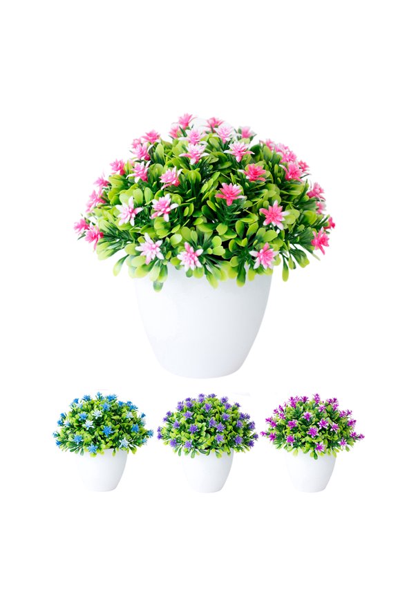 Windfall Simulation Plants Potted Beautiful Lifelike Plastic Realistic Artificial Bonsai for Home