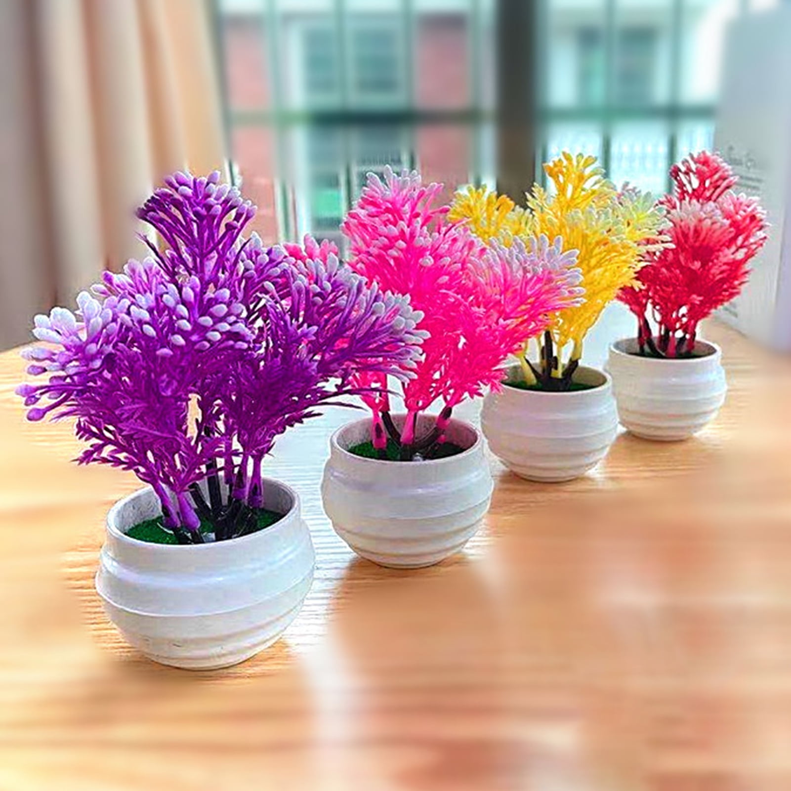 Windfall Small Artificial Plants Mini Fake Orchid Plants Decoration