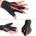 thumbnail image 1 of Windfall Snooker Pool Glove, 1Pc 3-Finger Elastic Anti-slip Billiard Game Snookers Pool Cue Shooters Glove, 1 of 6