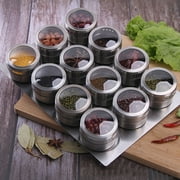 Windfall Stainless Steel Magnetic Spice Pot Jar Dustproof Visible Seasoning Box Cruet Can