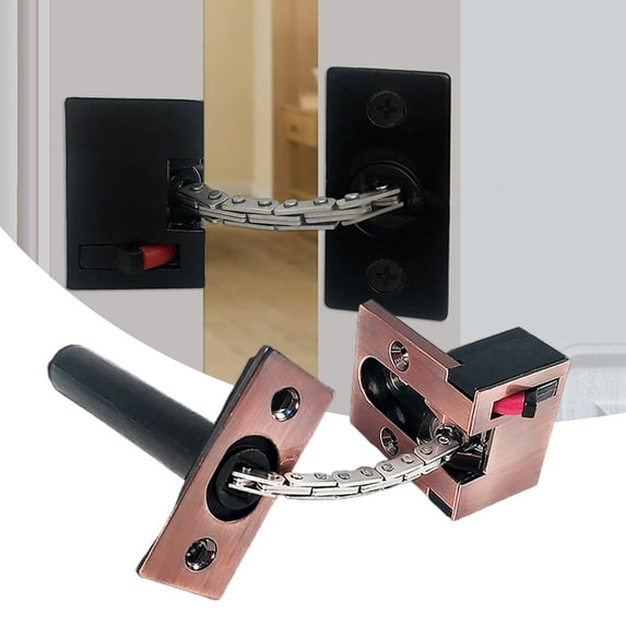 Windfall Stainless Steel Window Hidden Chain Lock Guard Door Restrictor Child Safety Security Chain Lock for Flat Open Windows Anti Theft Home Hardware