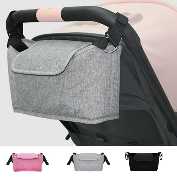 Windfall Universal Stroller Organizer with expandable Diaper Bag and Cup Holders by Stroller Trotter Baby Multifunctional Hanging Storage Bag with Large Capacity Stroller Organizer