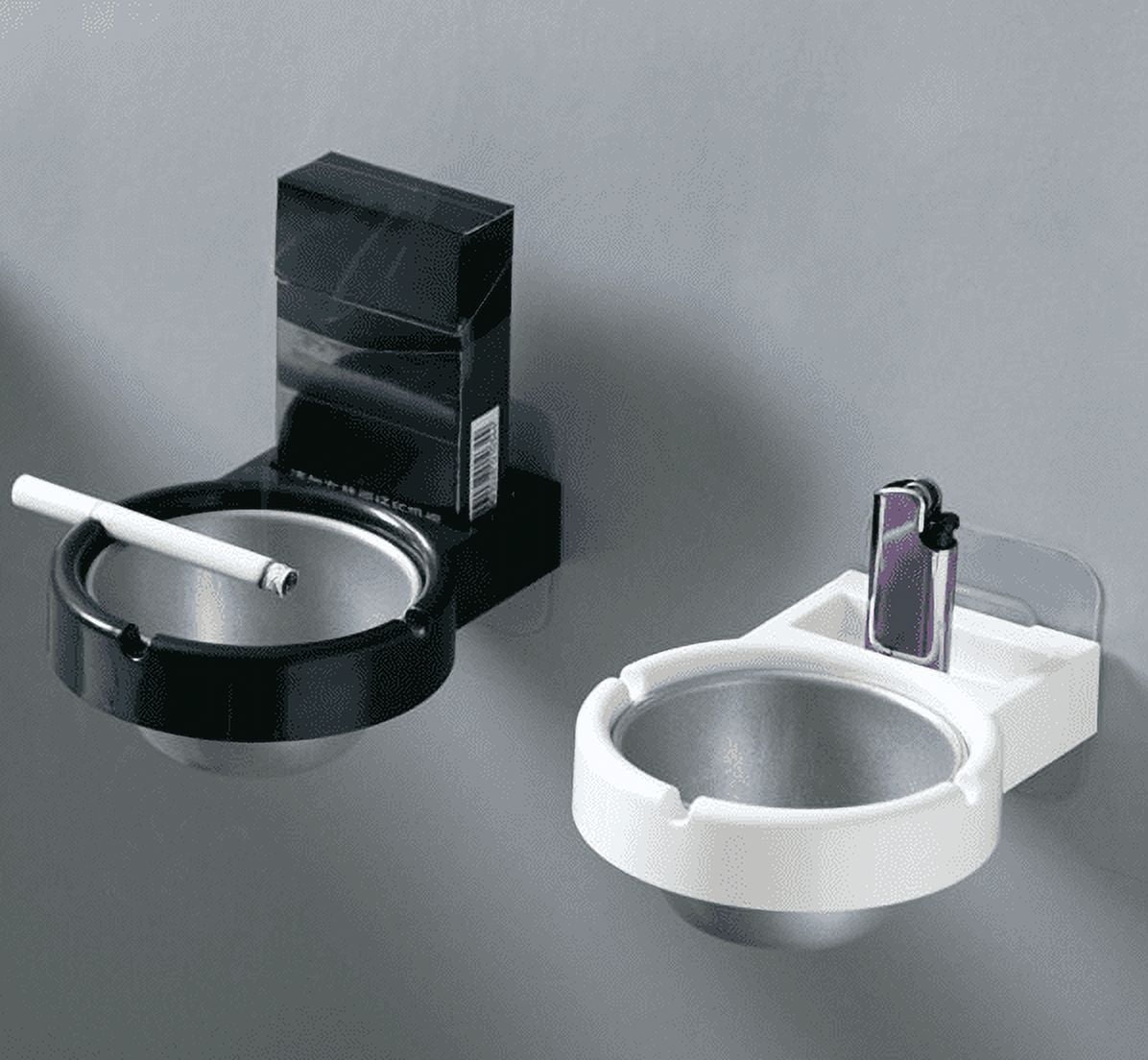cigarette wall mounted ashtray Windfall Wall Mounted Ashtray Stainless Steel Ashtray Bathroom Cigarette  Holder Storage Rack