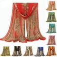 thumbnail image 1 of Windfall Women Fashion Long Soft Chiffon Flower Scarf Sheer Wrap Neck Shawl Stole Gift, 1 of 6