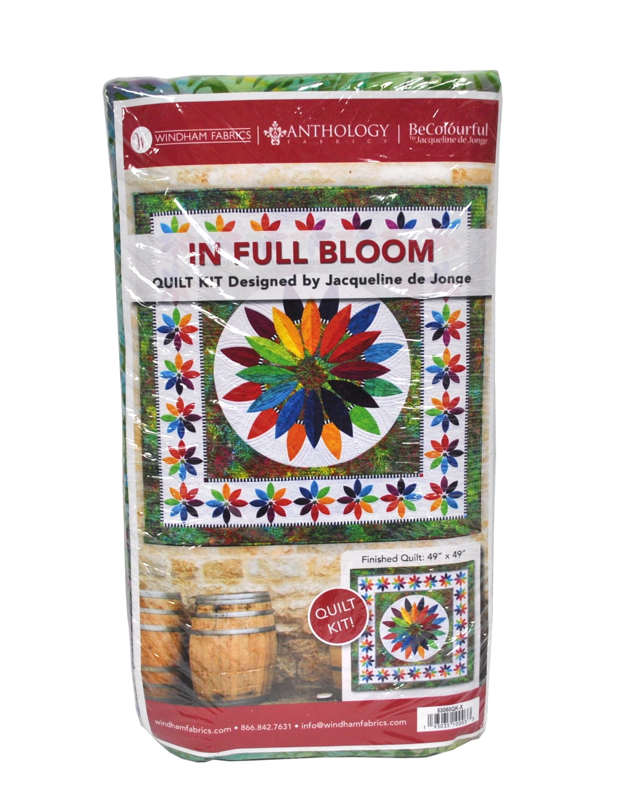 Windham Fabrics In Full Bloom Quilt Kit 49in x 49in