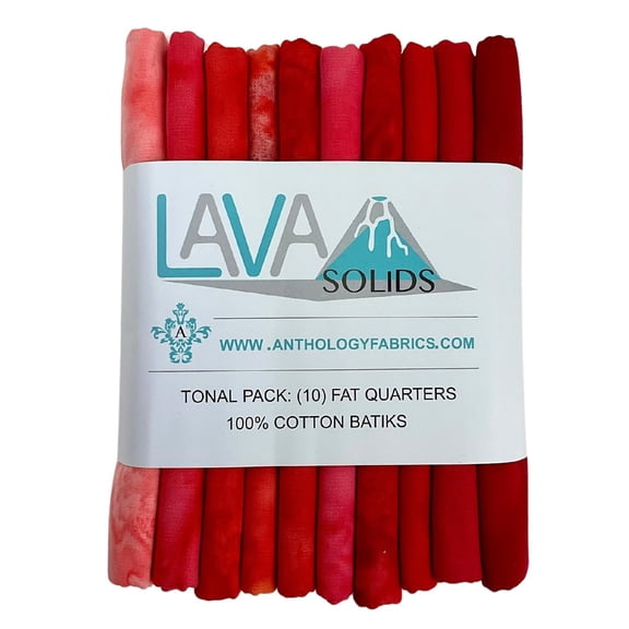 Windham Fabrics - Lava Solids: Lovable Batik Fat Quarter Bundle