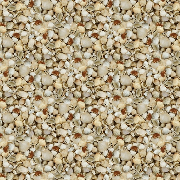 Windham Fabrics Shelabrate Again Seashells 100% Cotton Sold by The Yard