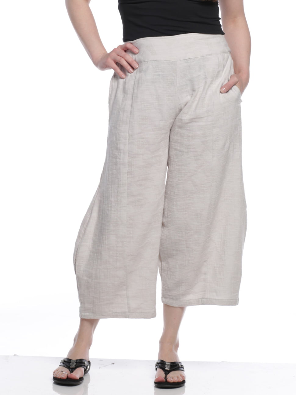 Windhorse Women's Mantra Pants, Off White, L/XL 
