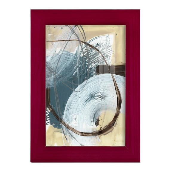 Winding Around I - Framed Print w/glass - Cherry Red