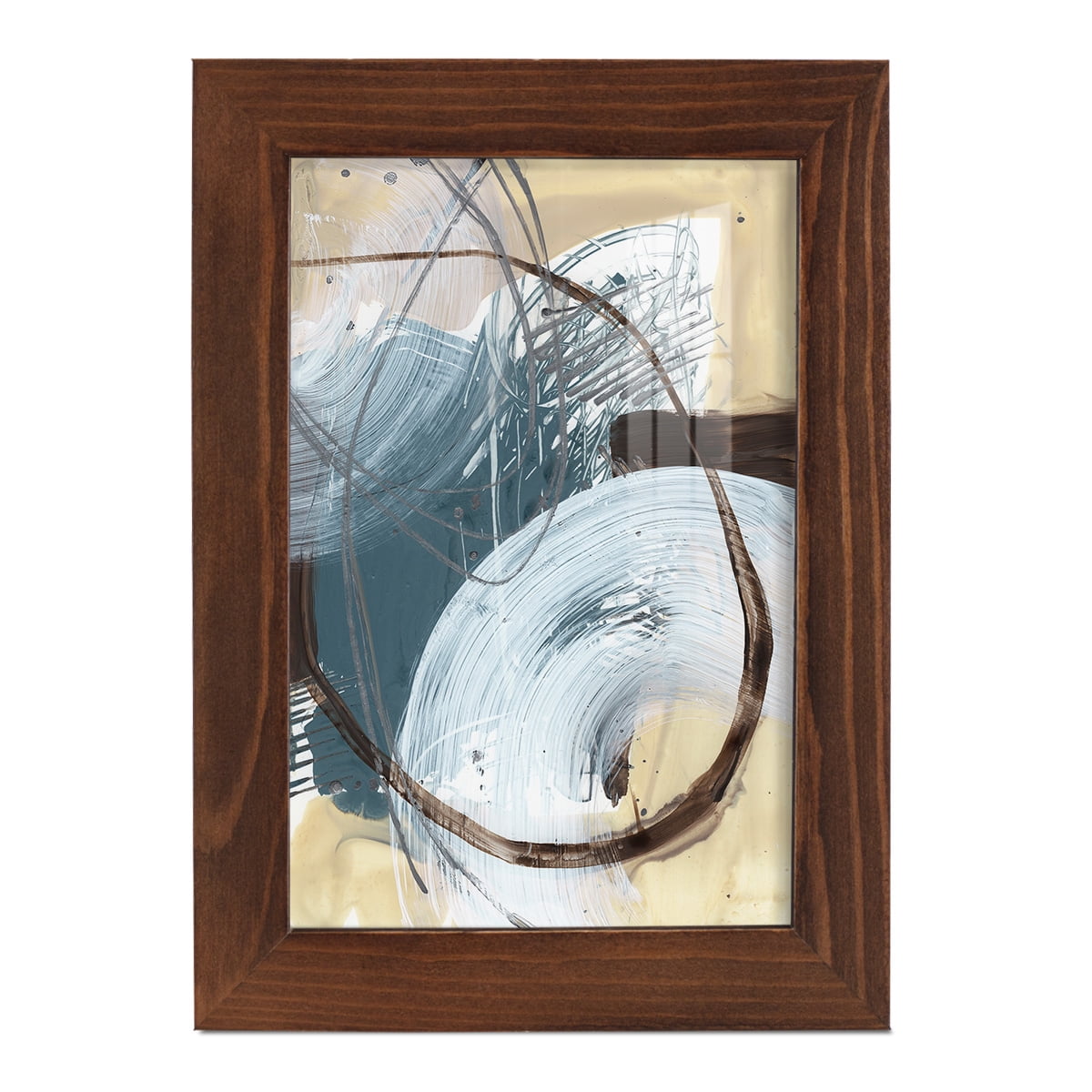 Winding Around I - Framed Print w/glass - Chestnut