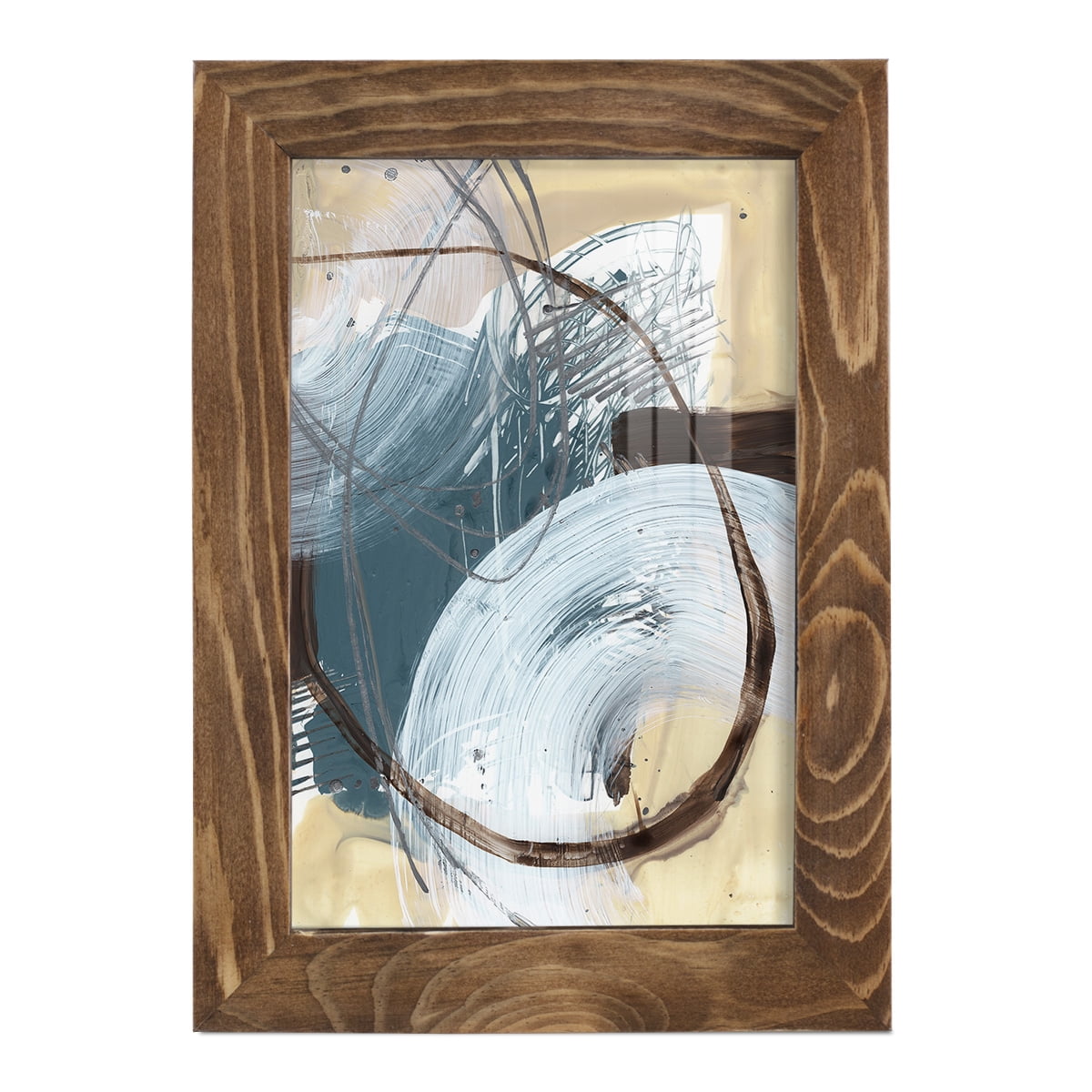 Winding Around I - Framed Print w/glass - Walnut