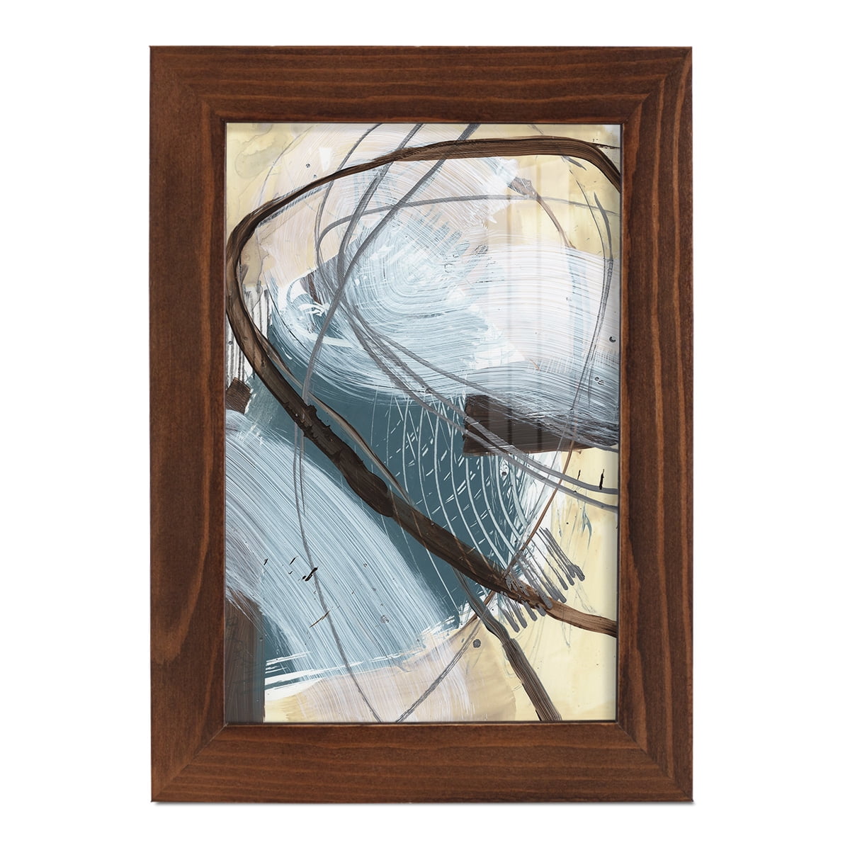 Winding Around II - Framed Print w/glass - Chestnut