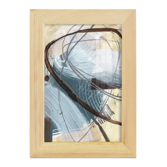 Winding Around II - Framed Print w/glass - Natural Wood