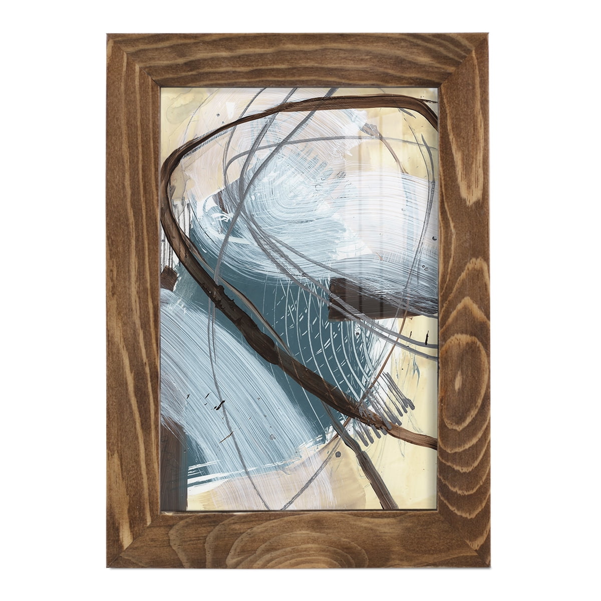 Winding Around II - Framed Print w/glass - Walnut