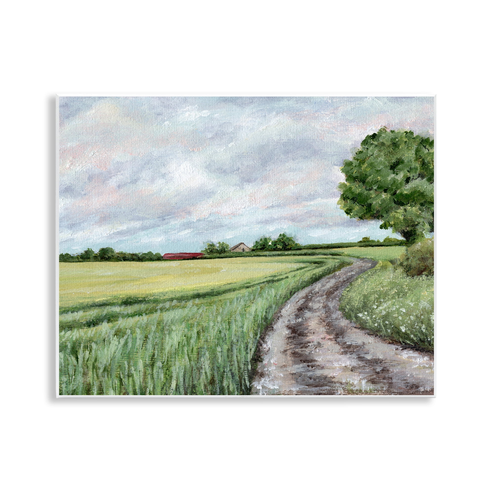 Winding Country Roads Wall Plaque Art, design by Leah Noel Art
