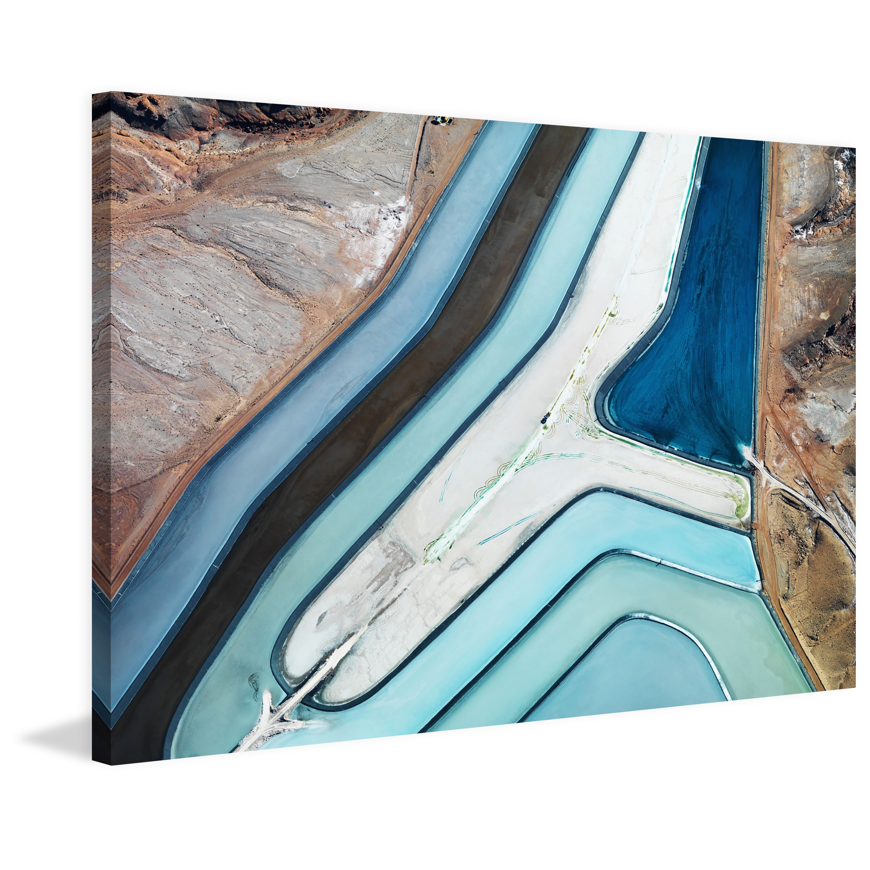 "Winding River" Painting Print on Wrapped Canvas